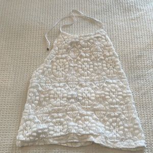 Lace halter top